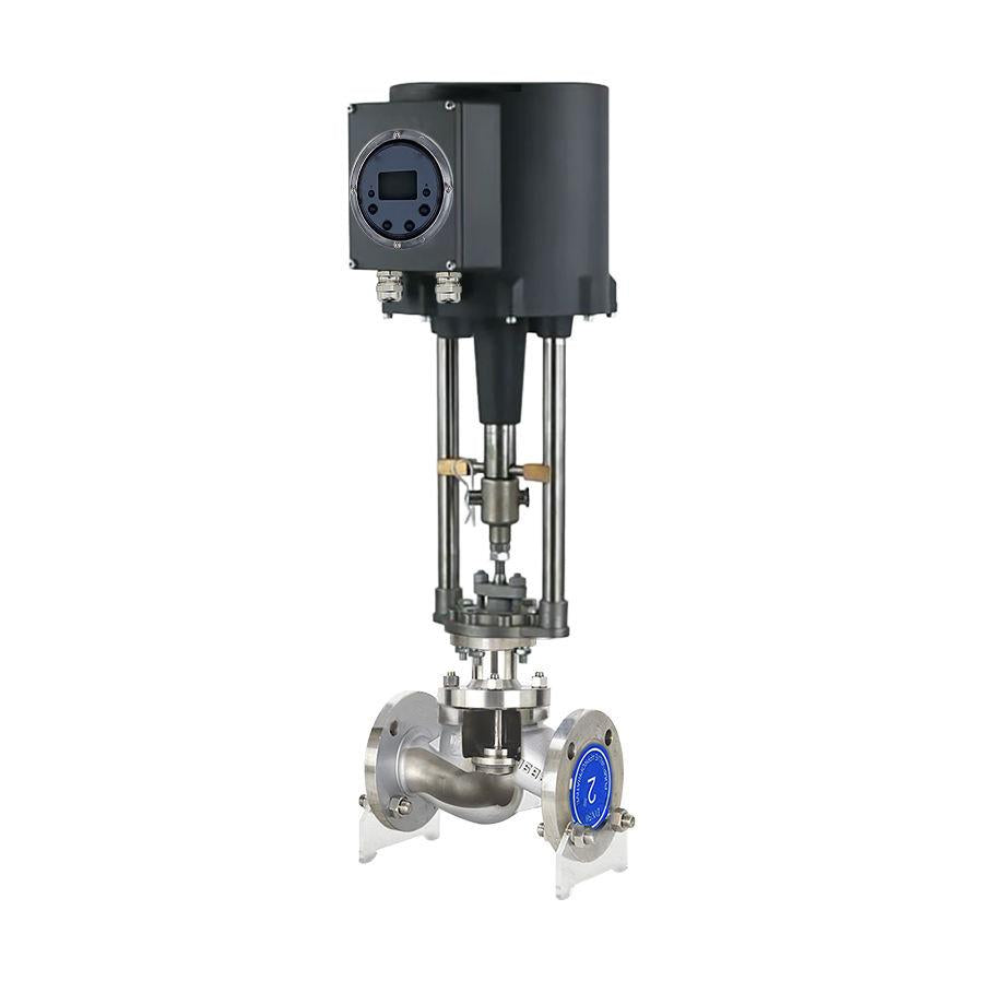 Falvoryn SS304 Electric Modulating Single-Seat Control Valve — Flanged Ends