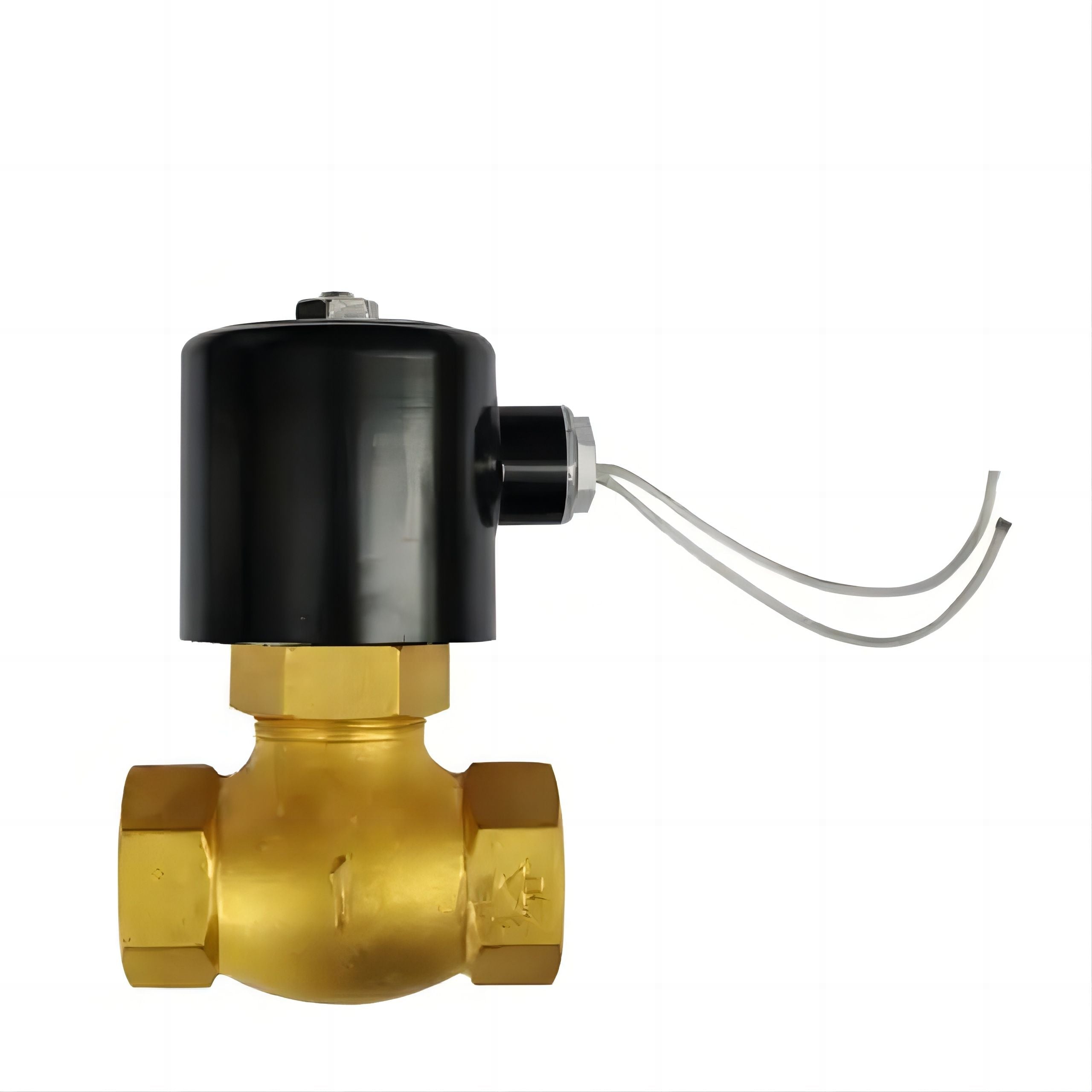 Falvoryn Brass Waterproof High-Pressure Solenoid Valve — AC220V/DC24V, Normally Closed, 1/2"–3/4"