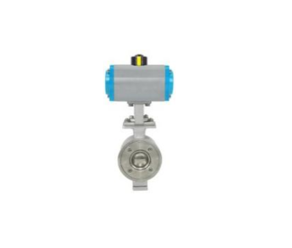 Falvoryn 1" DN25 V-Port 2-Way Pneumatic Ball Valve — Single-Acting, SS304/SS316