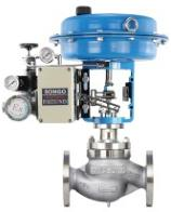 Falvoryn 3-Way SS304 Pneumatic Diaphragm Control Valve — Flanged Ends for Steam Regulation