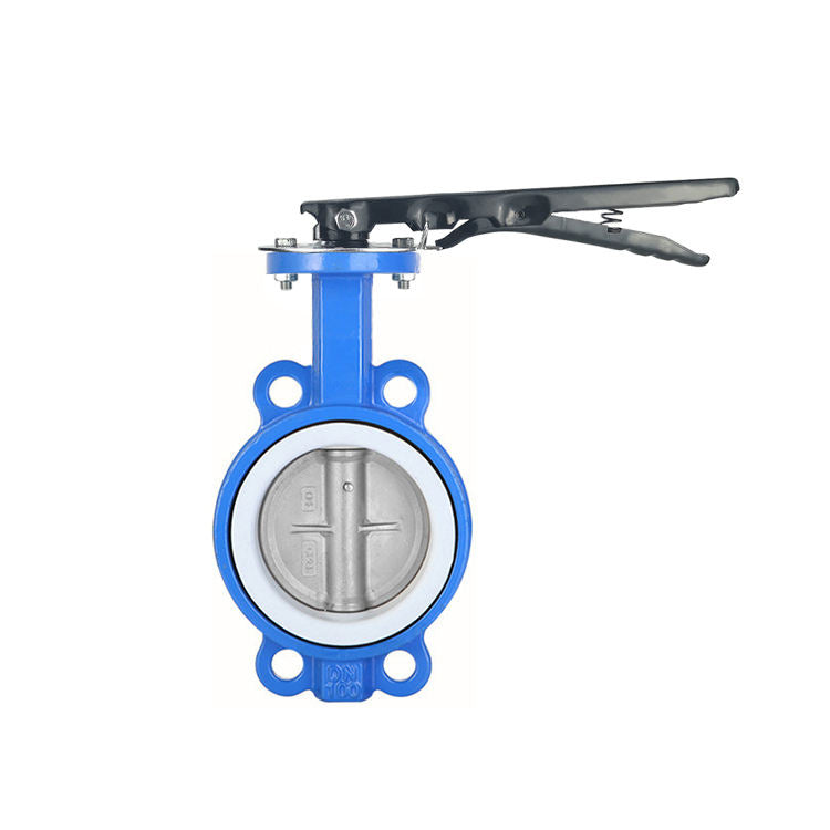 Falvoryn 2" Wafer Butterfly Valve — Polished Disc, EPDM Seat, Cast Iron Handle
