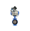 Falvoryn 4" Pneumatic Wafer Butterfly Valve — Cast Iron Body with PTFE Seat