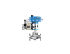 Falvoryn 3-Way SS304 Pneumatic Diaphragm Control Valve — Flanged Ends for Steam Regulation